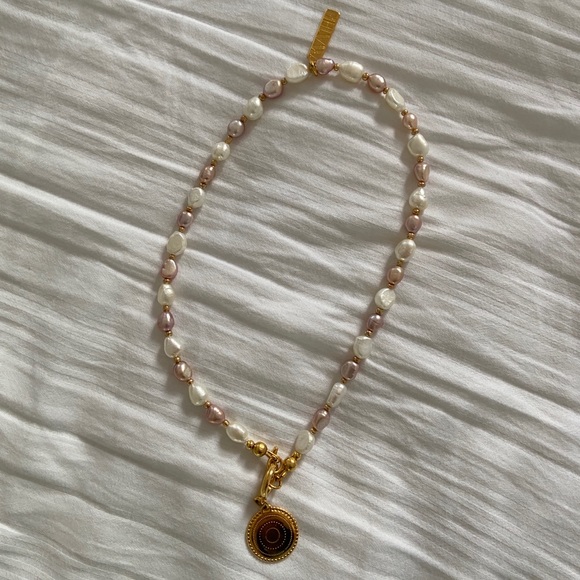 Two Mathe Pearl Necklaces: Ivy Necklace and All You Need is Love Necklace - Picture 5 of 8